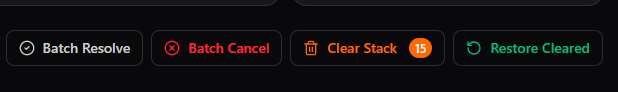 Batch action toolbar