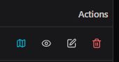 Row action icons
