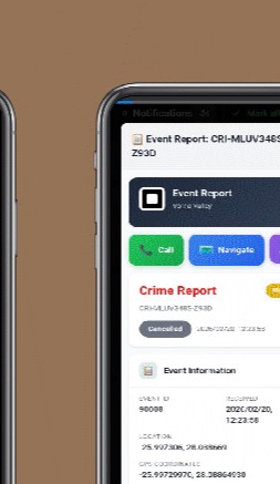 Event Report detail, cancelled crime report